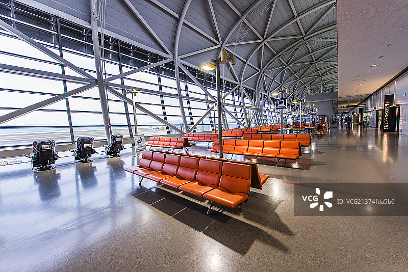 日本大阪国际机场候机楼内景图片素材