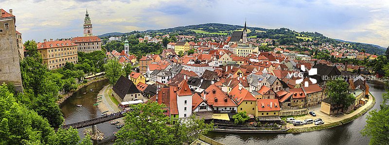 捷克卡罗维发利小镇图片素材