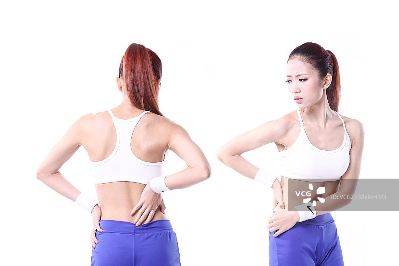 运动与腰部受伤图片素材