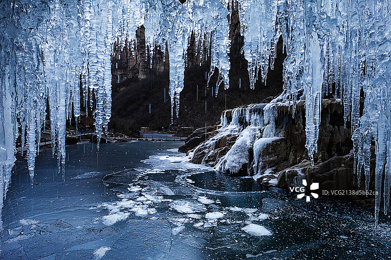 冰川之间图片素材