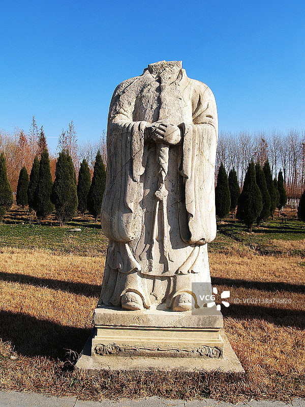 江苏盱眙明祖陵神道石雕图片素材