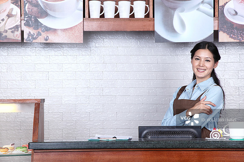咖啡馆店员图片素材