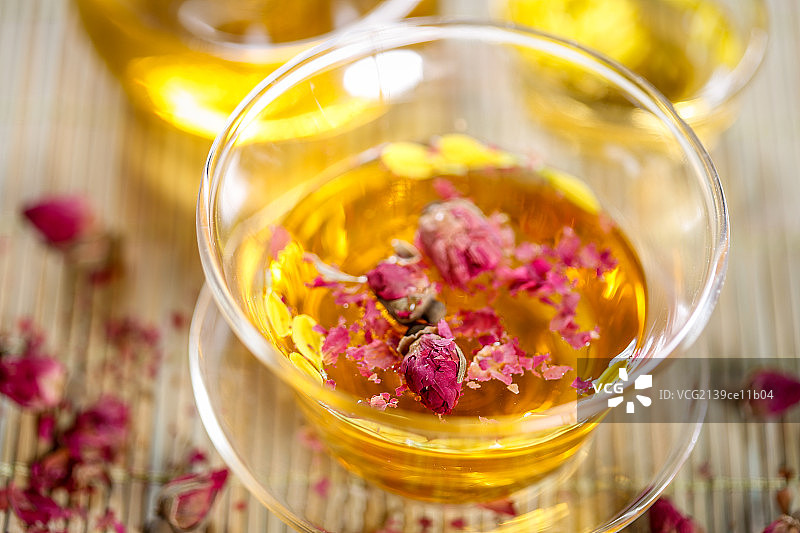 玫瑰花茶图片素材