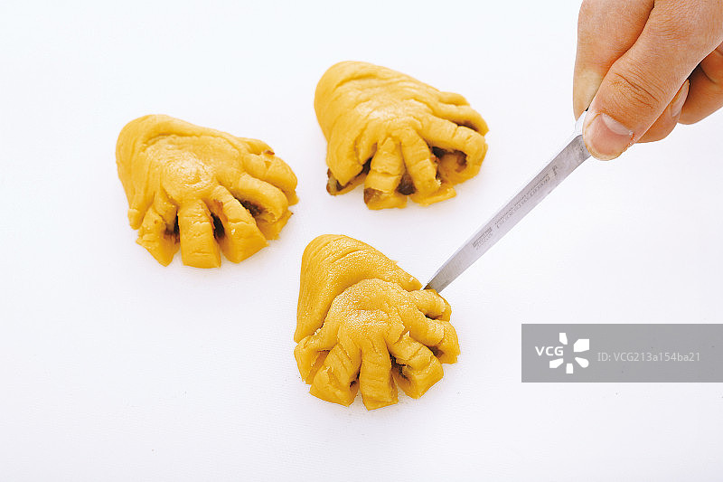 酥皮点心制作步骤图片素材