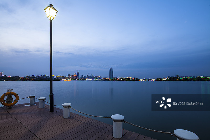 金鸡湖李公堤图片素材