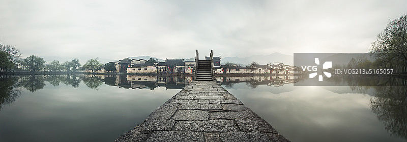 安徽宏村南湖图片素材