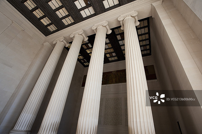 华盛顿林肯纪念堂图片素材