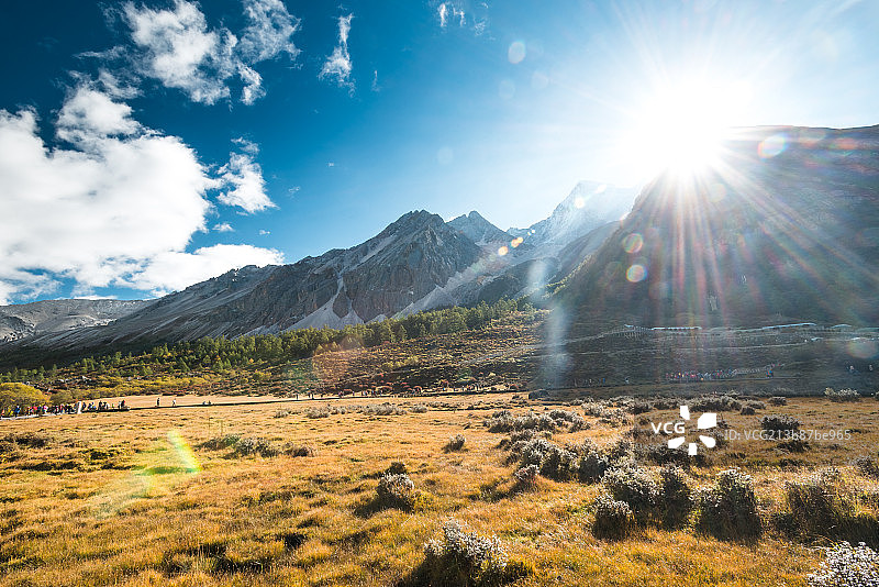 中国四川四省甘孜州稻城亚丁自然风光图片素材
