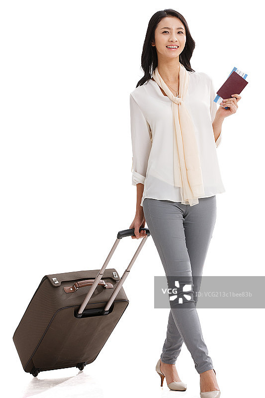 青年女人旅行图片素材