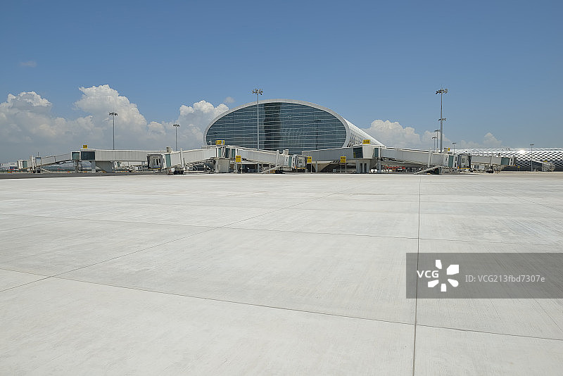 机场停机坪和航空建筑图片素材