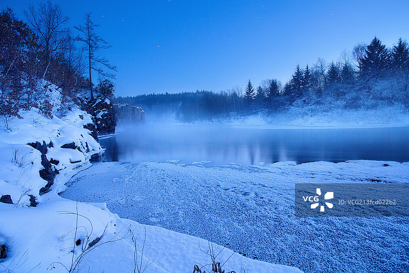 雾凇岛图片素材