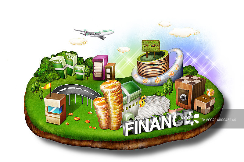 2.5D主题小镇002图片素材