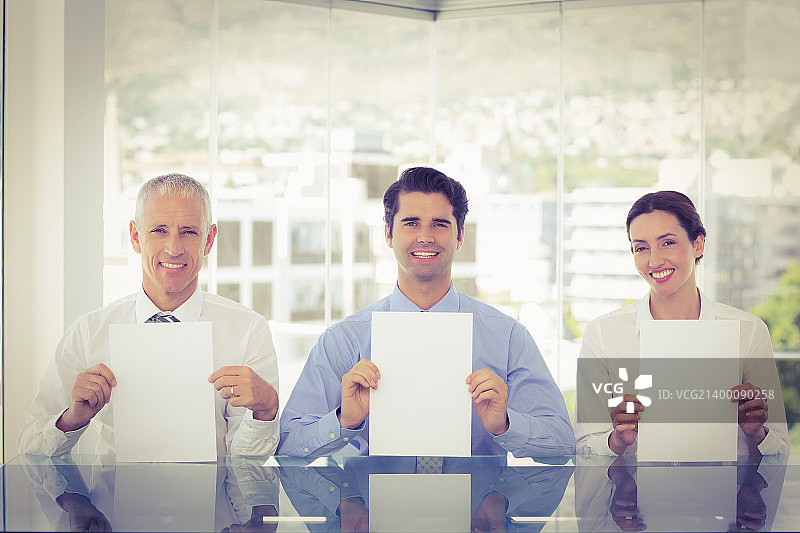 展示文件的商务团队图片素材