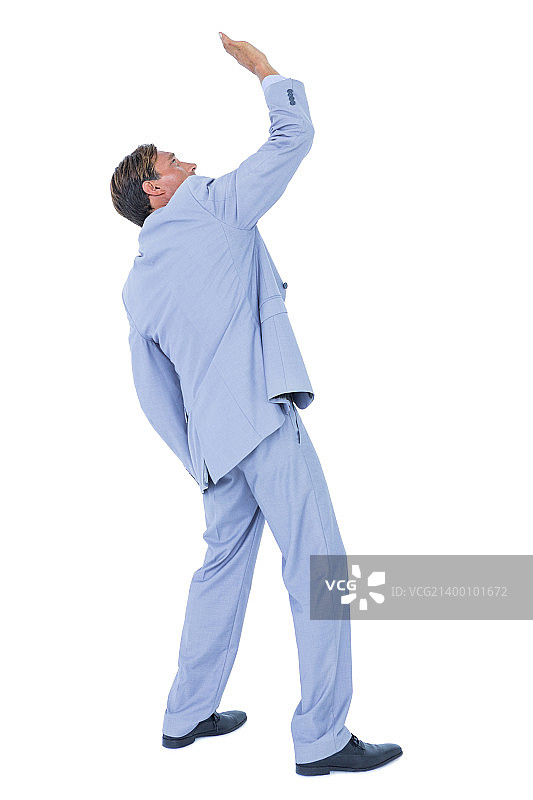 站在白色背景上的商务人士图片素材