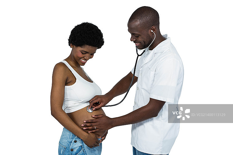 医生检查孕妇图片素材