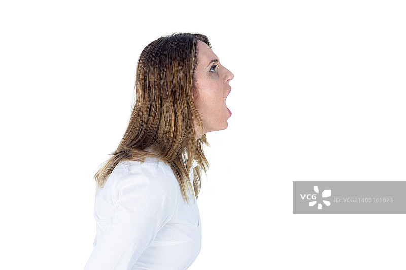 女商人侧面图图片素材