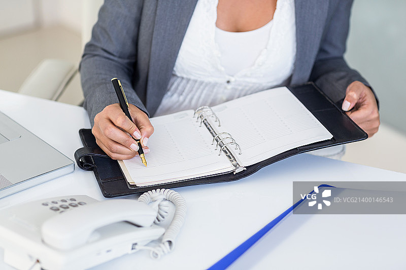 女商人书写图片素材