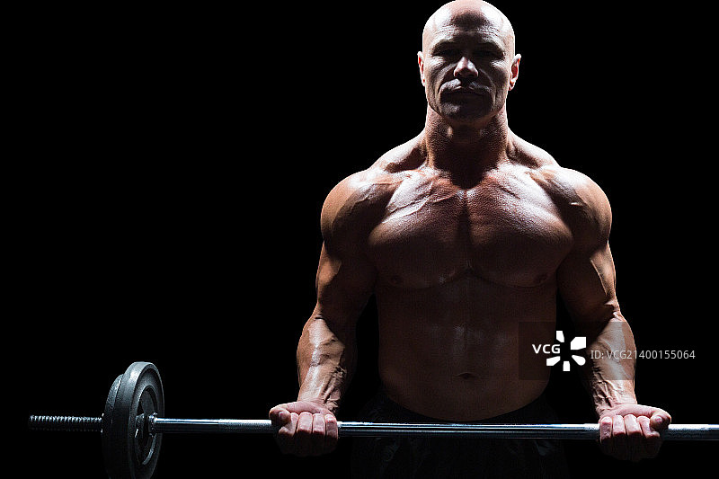 举重健壮男人肖像图片素材