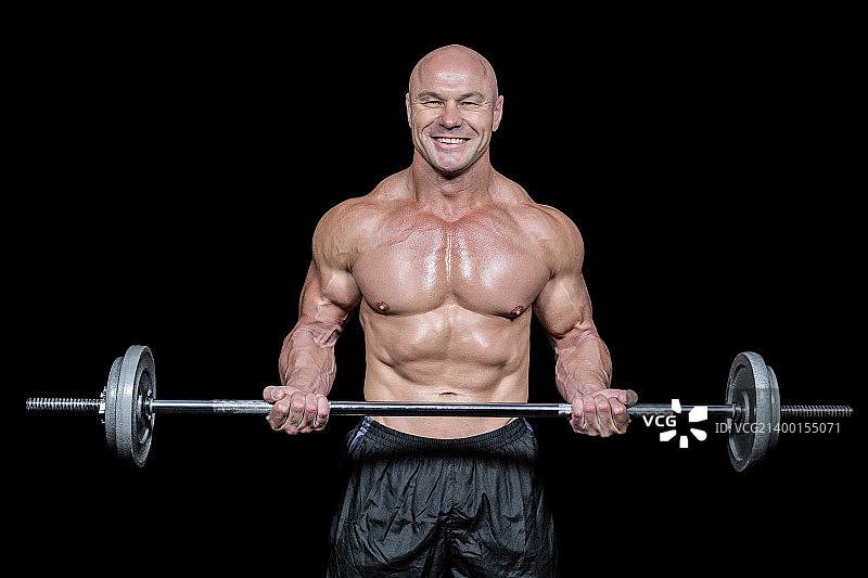 快乐健壮的男人肖像图片素材