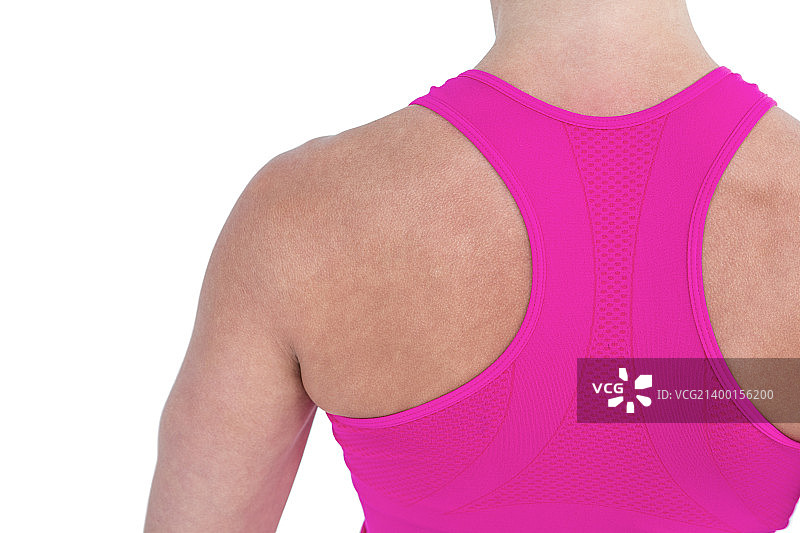 在W上健壮女人的背影图片素材