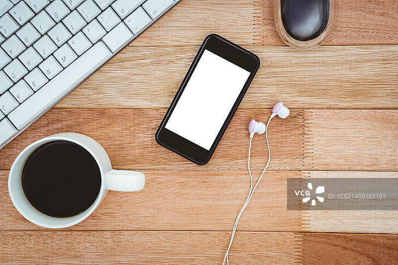 黑色智能手机特写图片素材