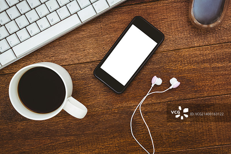 一杯咖啡的特写镜头图片素材