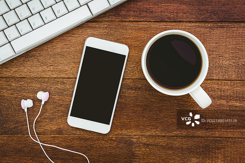 一杯咖啡的特写镜头图片素材