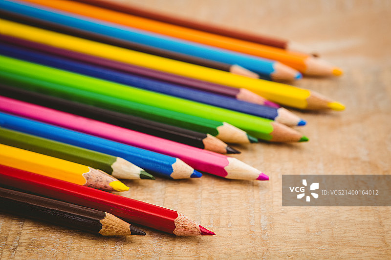 木头上铅笔的特写图片素材