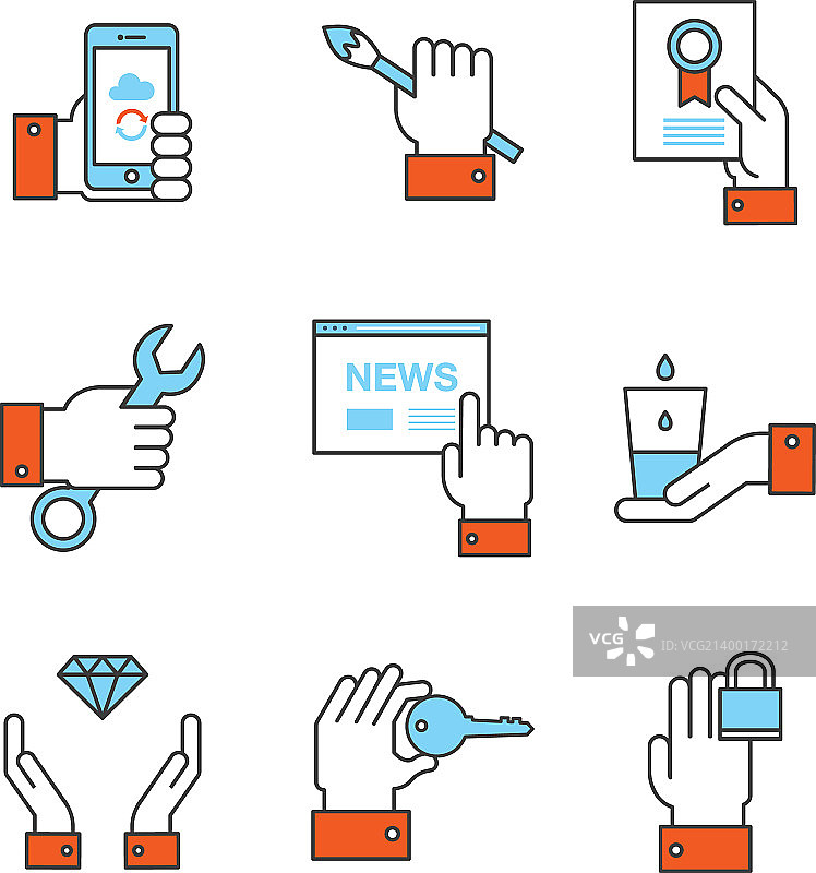 手部图标008图片素材