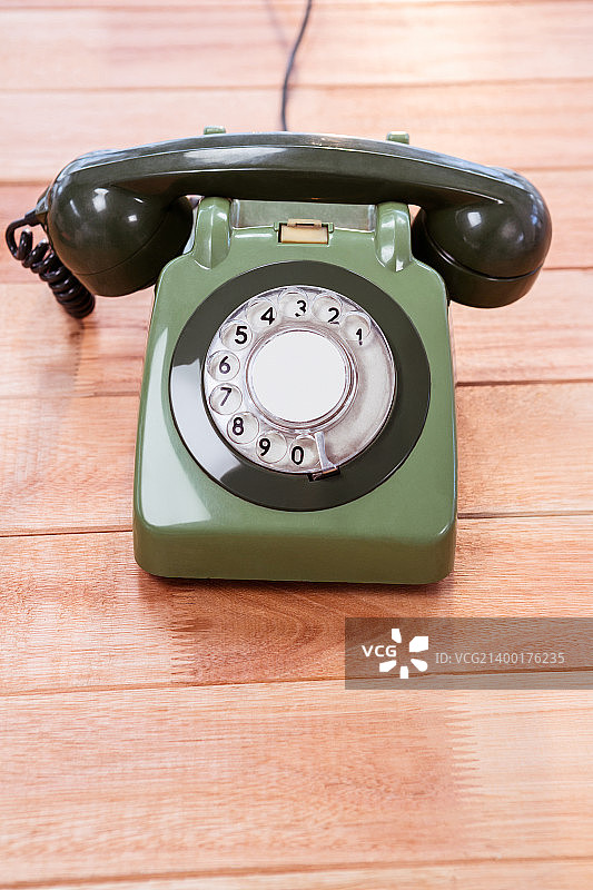 旧电话的特写镜头图片素材