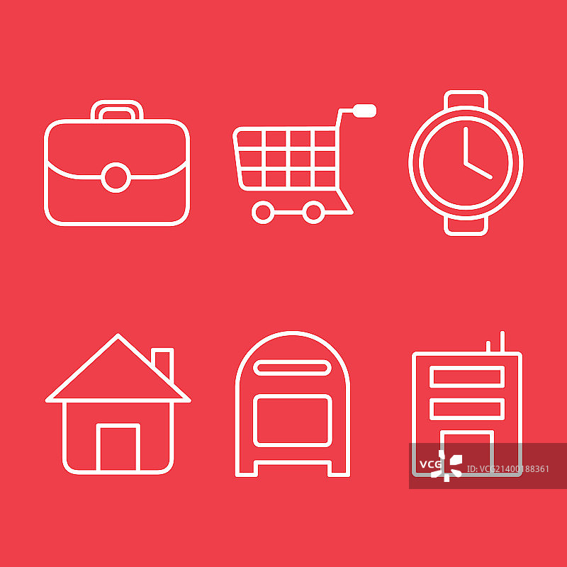 简约线条图标001图片素材