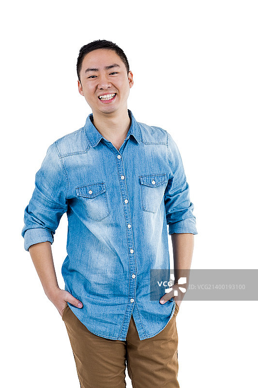 男子手提包的肖像图片素材