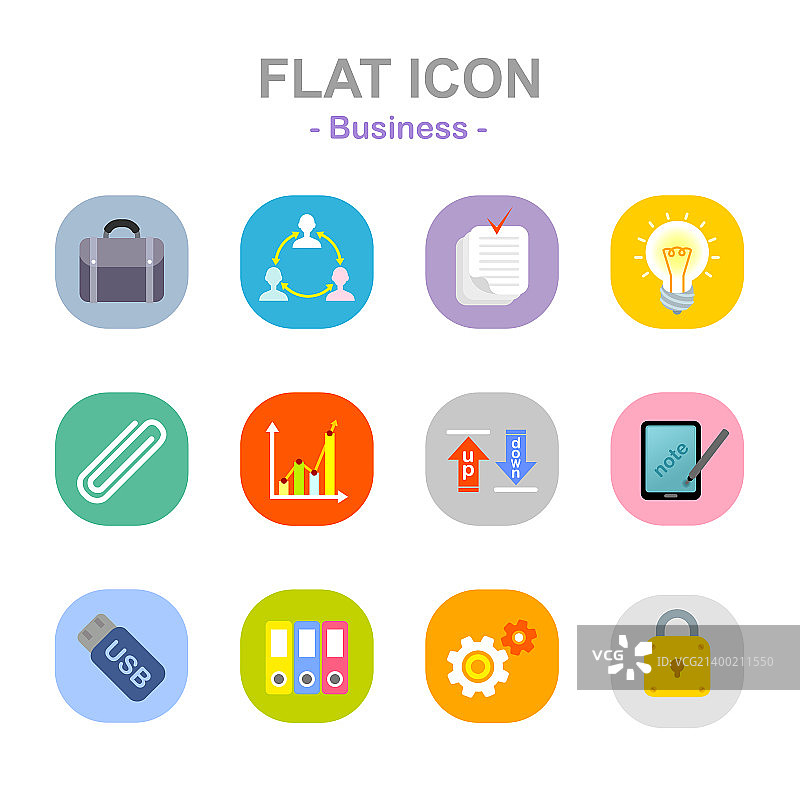 扁平风格图标003图片素材