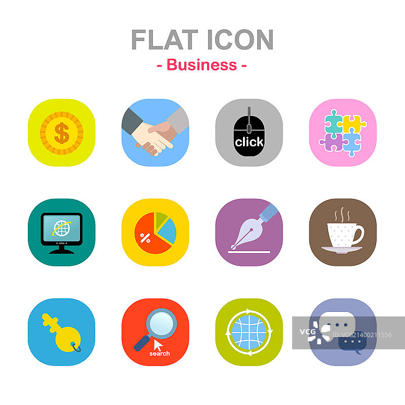 扁平风格图标 004图片素材