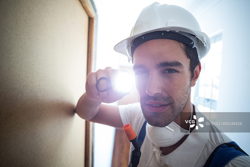 害虫防治人员特写图片素材