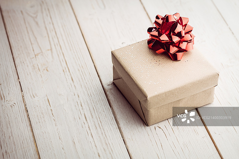 俯视角度拍摄的礼物照片图片素材