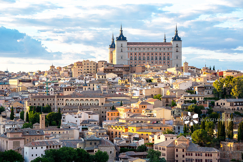西班牙马德里托莱多城堡城市风光图片素材