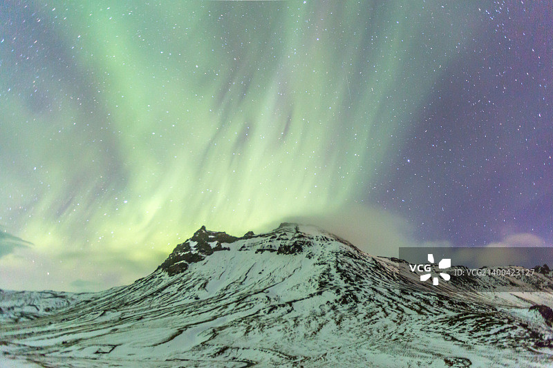 冰岛维克北极光图片素材