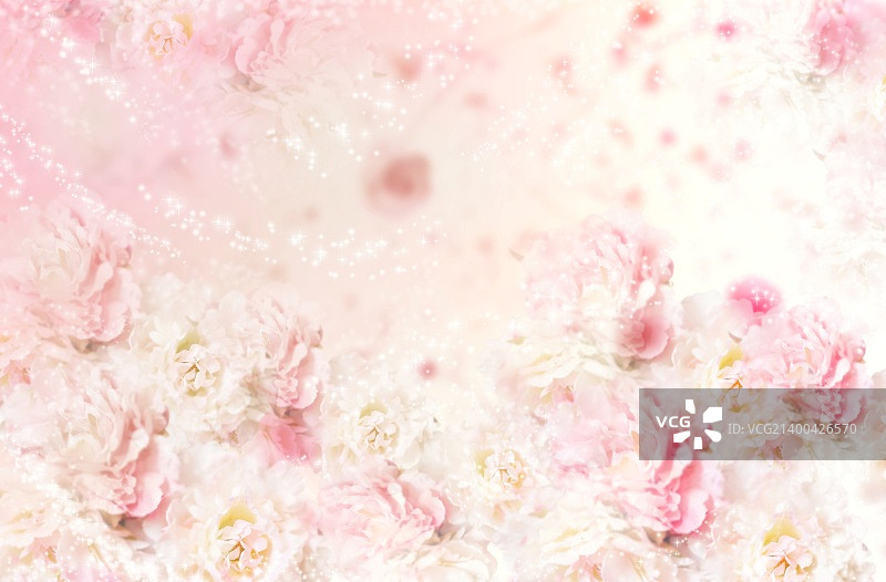 粉色玫瑰花卉无缝图案艺术装饰背景图片素材