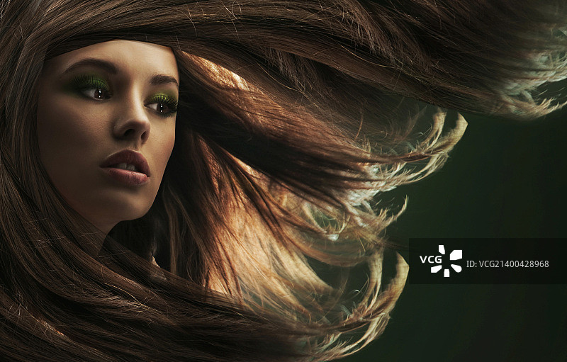 长发美女图片素材