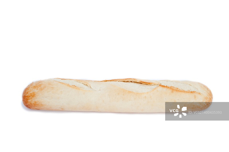 法棍面包 isolated on white图片素材