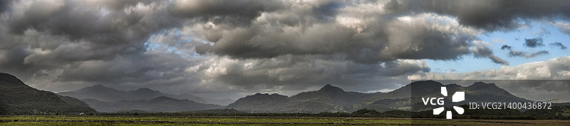 斯诺多尼亚国家公园山脉全景图片素材
