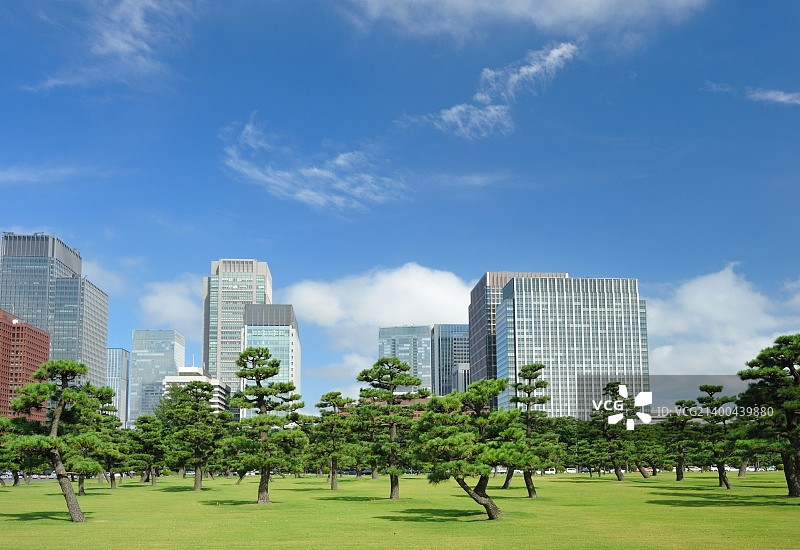 东京皇居附近建筑风光图片素材