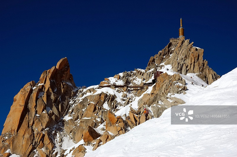 法国霞慕尼勃朗峰南针峰图片素材