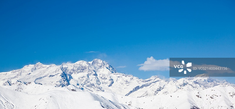 罗莎峰山脉南侧，意大利冬季图片素材