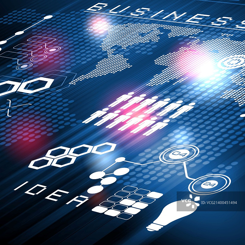 蓝色和粉色背景上的闪光数字流图片素材