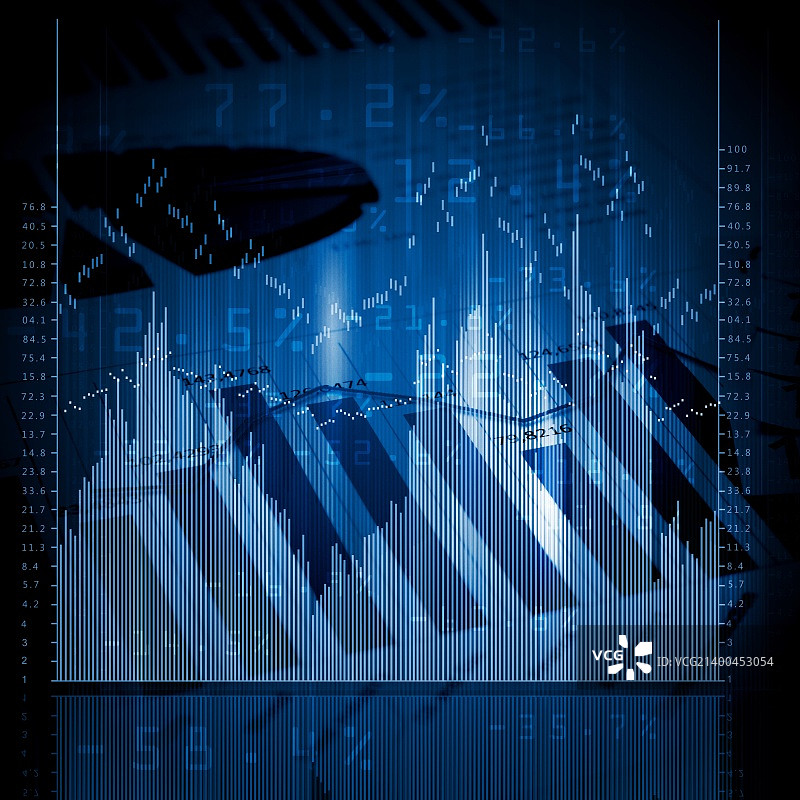 彩色商业金融图表图片素材