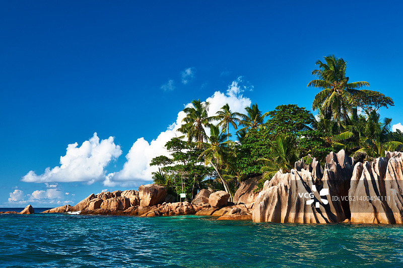 塞舌尔群岛美丽的圣皮埃尔岛图片素材
