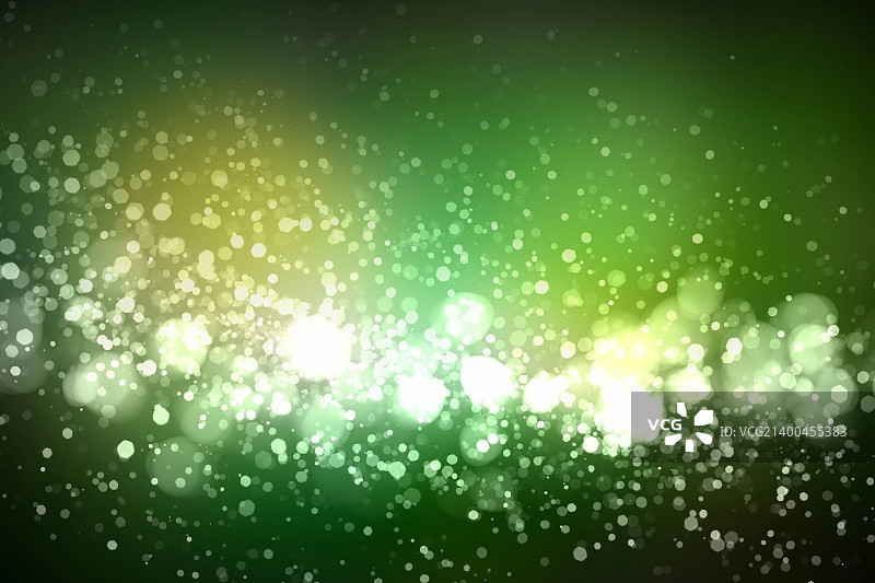 绿色散景抽象光背景插画图片素材