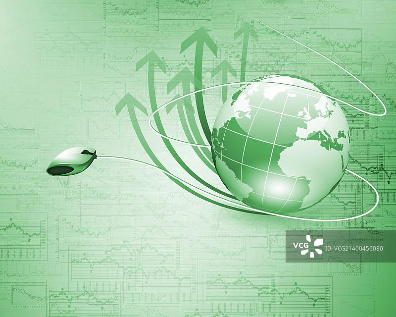 地球与科技背景及电脑元素图片素材